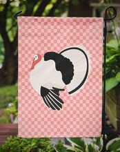 Load image into Gallery viewer, Royal Palm Turkey Pink Check Garden Flag - Outdoor Decorative Yard Flag
