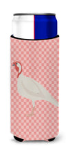 Load image into Gallery viewer, Beltsville Small White Turkey Hen Pink Check   Hugger for slim cans