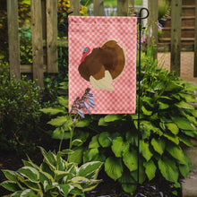 Load image into Gallery viewer, French Turkey Dindon Pink Check Garden Flag - Outdoor Decorative Yard Flag