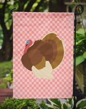 Load image into Gallery viewer, French Turkey Dindon Pink Check Garden Flag - Outdoor Decorative Yard Flag