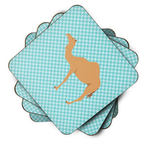 Load image into Gallery viewer, Arabian Camel Dromedary Blue Check Foam Coaster  BB7991FC