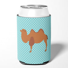 Load image into Gallery viewer, Bactrian Camel Blue Check Can or Bottle Hugger BB7992CC
