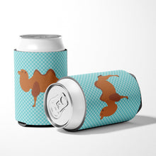 Load image into Gallery viewer, Bactrian Camel Blue Check Can or Bottle Hugger BB7992CC