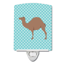 Load image into Gallery viewer, F1 Hybrid Camel Blue Check Ceramic Night Light BB7993CNL