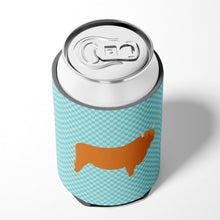 Load image into Gallery viewer, Highland Cow Blue Check Can or Bottle Hugger BB7994CC