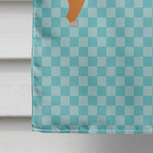 Load image into Gallery viewer, Highland Cow Blue Check Flag Canvas House Size BB7994CHF