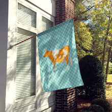 Load image into Gallery viewer, Guernsey Cow Blue Check Flag Canvas House Size BB7995CHF