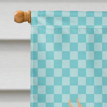 Load image into Gallery viewer, Guernsey Cow Blue Check Flag Canvas House Size BB7995CHF