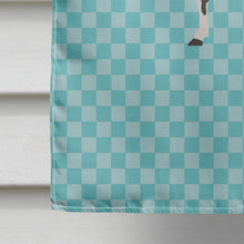 Load image into Gallery viewer, Holstein Cow Blue Check Flag Canvas House Size BB7996CHF