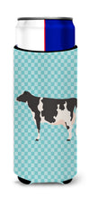 Load image into Gallery viewer, Holstein Cow Blue Check   Hugger for slim cans