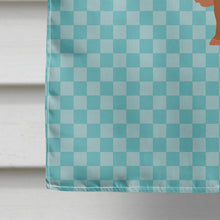 Load image into Gallery viewer, Ankole-Watusu Cow Blue Check Flag Canvas House Size BB7997CHF