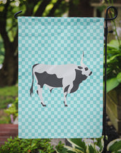 Load image into Gallery viewer, Hungarian Grey Steppe Cow Blue Check Garden Flag - Outdoor Decorative Yard Flag