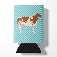 Load image into Gallery viewer, Ayrshire Cow Blue Check Can or Bottle Hugger BB8001CC
