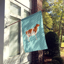 Load image into Gallery viewer, Ayrshire Cow Blue Check Flag Canvas House Size BB8001CHF