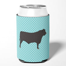 Load image into Gallery viewer, Black Angus Cow Blue Check Can or Bottle Hugger BB8002CC