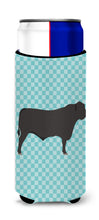 Load image into Gallery viewer, Black Angus Cow Blue Check   Hugger for slim cans