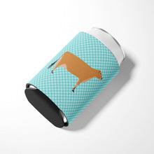 Load image into Gallery viewer, Jersey Cow Blue Check Can or Bottle Hugger BB8003CC