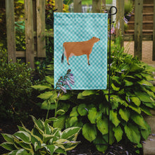 Load image into Gallery viewer, Jersey Cow Blue Check Garden Flag - Outdoor Decorative Yard Flag