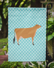 Load image into Gallery viewer, Jersey Cow Blue Check Garden Flag - Outdoor Decorative Yard Flag