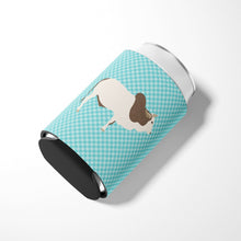 Load image into Gallery viewer, Malvi Cow Blue Check Can or Bottle Hugger BB8004CC