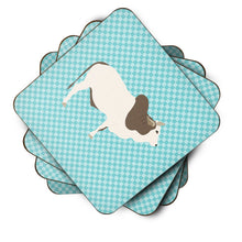 Load image into Gallery viewer, Malvi Cow Blue Check Foam Coaster  BB8004FC