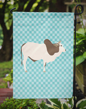 Load image into Gallery viewer, Malvi Cow Blue Check Garden Flag - Outdoor Decorative Yard Flag