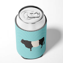 Load image into Gallery viewer, Belted Galloway Cow Blue Check Can or Bottle Hugger BB8005CC