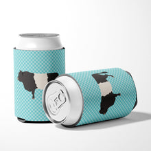 Load image into Gallery viewer, Belted Galloway Cow Blue Check Can or Bottle Hugger BB8005CC