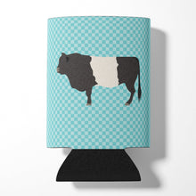 Load image into Gallery viewer, Belted Galloway Cow Blue Check Can or Bottle Hugger BB8005CC