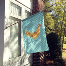 Load image into Gallery viewer, Frisian Friesian Chicken Blue Check Flag Canvas House Size BB8006CHF