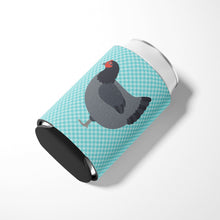 Load image into Gallery viewer, Jersey Giant Chicken Blue Check Can or Bottle Hugger BB8009CC