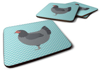 Load image into Gallery viewer, Jersey Giant Chicken Blue Check Foam Coaster  BB8009FC