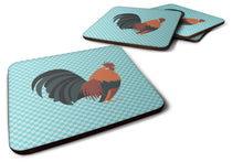 Load image into Gallery viewer, Dutch Bantam Chicken Blue Check Foam Coaster  BB8010FC