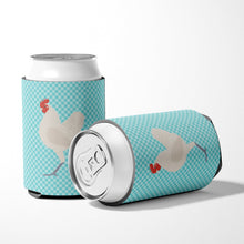 Load image into Gallery viewer, German Langshan Chicken Blue Check Can or Bottle Hugger BB8011CC