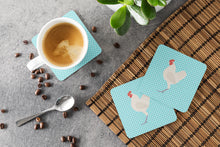 Load image into Gallery viewer, German Langshan Chicken Blue Check Foam Coaster  BB8011FC
