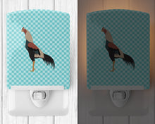 Load image into Gallery viewer, Kulang Chicken Blue Check Ceramic Night Light BB8012CNL