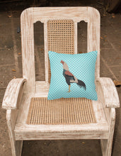 Load image into Gallery viewer, Kulang Chicken Blue Check Fabric Decorative Pillow BB8012PW1818