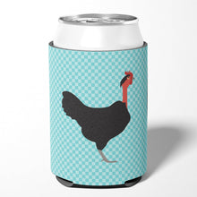 Load image into Gallery viewer, Naked Neck Chicken Blue Check Can or Bottle Hugger BB8013CC
