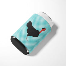 Load image into Gallery viewer, Naked Neck Chicken Blue Check Can or Bottle Hugger BB8013CC
