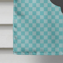 Load image into Gallery viewer, Naked Neck Chicken Blue Check Flag Canvas House Size BB8013CHF