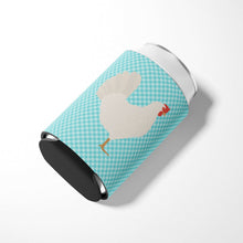 Load image into Gallery viewer, Leghorn Chicken Blue Check Can or Bottle Hugger BB8014CC