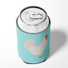 Load image into Gallery viewer, Leghorn Chicken Blue Check Can or Bottle Hugger BB8014CC