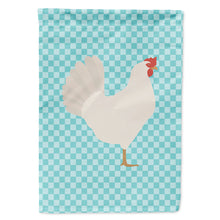 Load image into Gallery viewer, Leghorn Chicken Blue Check Flag Canvas House Size BB8014CHF