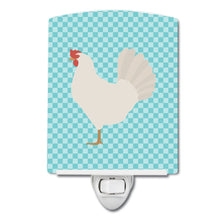 Load image into Gallery viewer, Leghorn Chicken Blue Check Ceramic Night Light BB8014CNL