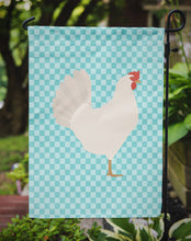 Load image into Gallery viewer, Leghorn Chicken Blue Check Garden Flag - Outdoor Decorative Yard Flag