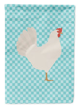 Load image into Gallery viewer, Leghorn Chicken Blue Check Garden Flag - Outdoor Decorative Yard Flag