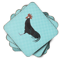Load image into Gallery viewer, Minorca Ctalalan Chicken Blue Check Foam Coaster  BB8015FC