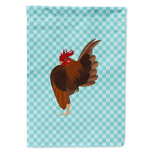 Load image into Gallery viewer, Malaysian Serama Chicken Blue Check Flag Canvas House Size BB8016CHF
