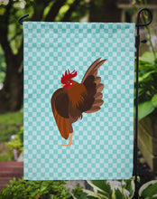 Load image into Gallery viewer, Malaysian Serama Chicken Blue Check Garden Flag - Outdoor Decorative Yard Flag BB8016GF