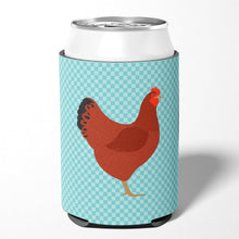 Load image into Gallery viewer, New Hampshire Red Chicken Blue Check Can or Bottle Hugger BB8017CC